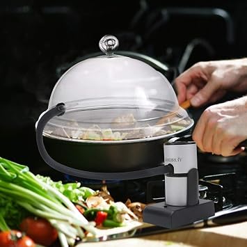 Smoking Dome, Smoker, Smoking Machine, Transparent Sealing Cover, New Model, Smoking Gun, Transparent Resin Sealing Cover, Kunsei Equipment, Multi-functional, Cake Dome, Household Smoking,