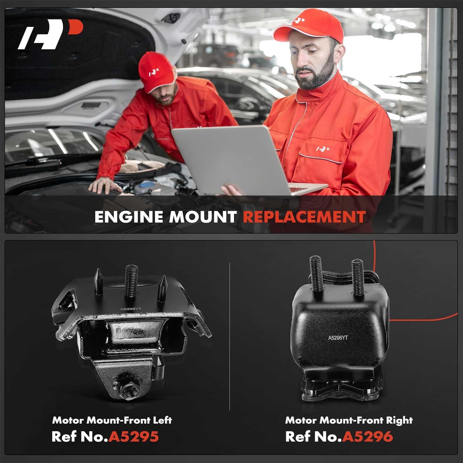 A-Premium 2PCS Front Left and Right Engine Motor Mount Kit Compatible with Ford Explorer 2002-2005 4.0L 4.6L & Lincoln Aviator 2003-2005 4.6L & Mercury Mountaineer 2002-2005 4.0L 4.6L