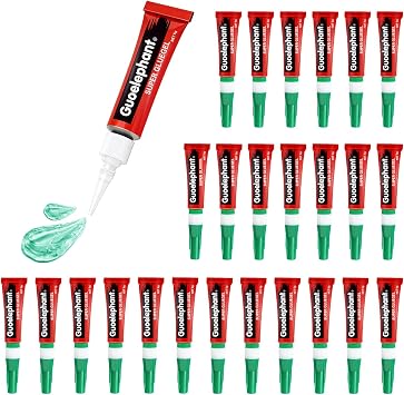 5g*25 Pcs Aquarium Glue Fish Safety- Fast Drying Coral Reef Aquascaping Adhesive for Plants, Moss, Coral, Stone & Wood | Non-Toxic Fish Tank BondingGreen Glue