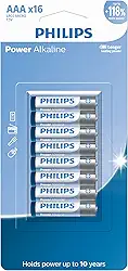 Pilha Philips alcalina AAA 1.5V com 16 unidades LR03P16B/59