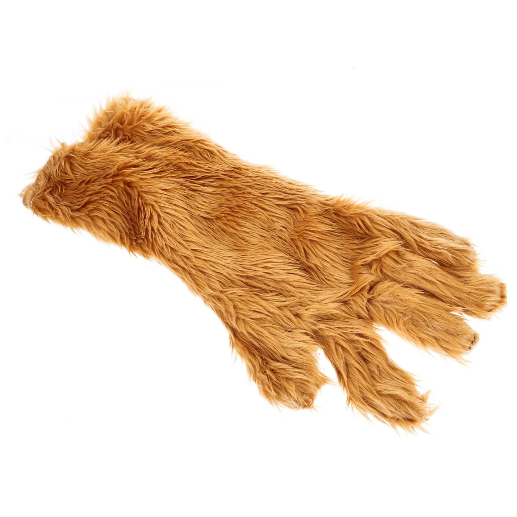 COLLBATH 2 Pcs Comfortable Warmth Bear Palm Gloves Cosplay Glove Masquerade Party Prop Furry Hand Glove Brown