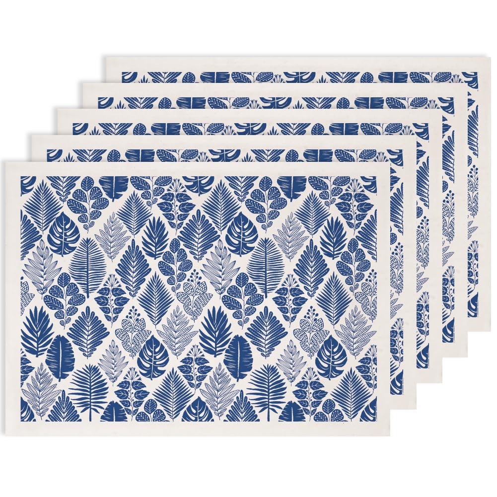 SUPERDANT 5PCS Rhombic Leaf Underglaze Transfers for Pottery Leaves Plants Clay Transfer Paper Ceramic Decals Transfer Stickers for Pottery DIY Handicraft Supplies Gift