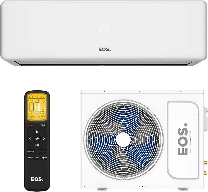 Ar-Condicionado Split Inverter 9000 BTUs EOS Master Inverter High Wall Quente e Frio EASM9001IQI/EASM9001IQE 220V