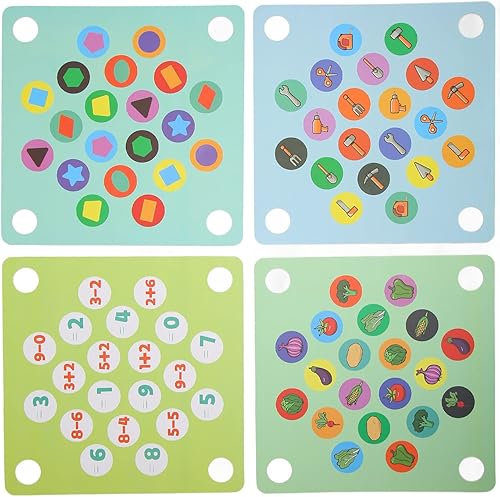 Miniatura 2 de Tablero de juego de memoria de mariquita, 20 piezas de ajedrez insecto juego de memoria de juguete de desarrollo cognitivo para personas con autismo