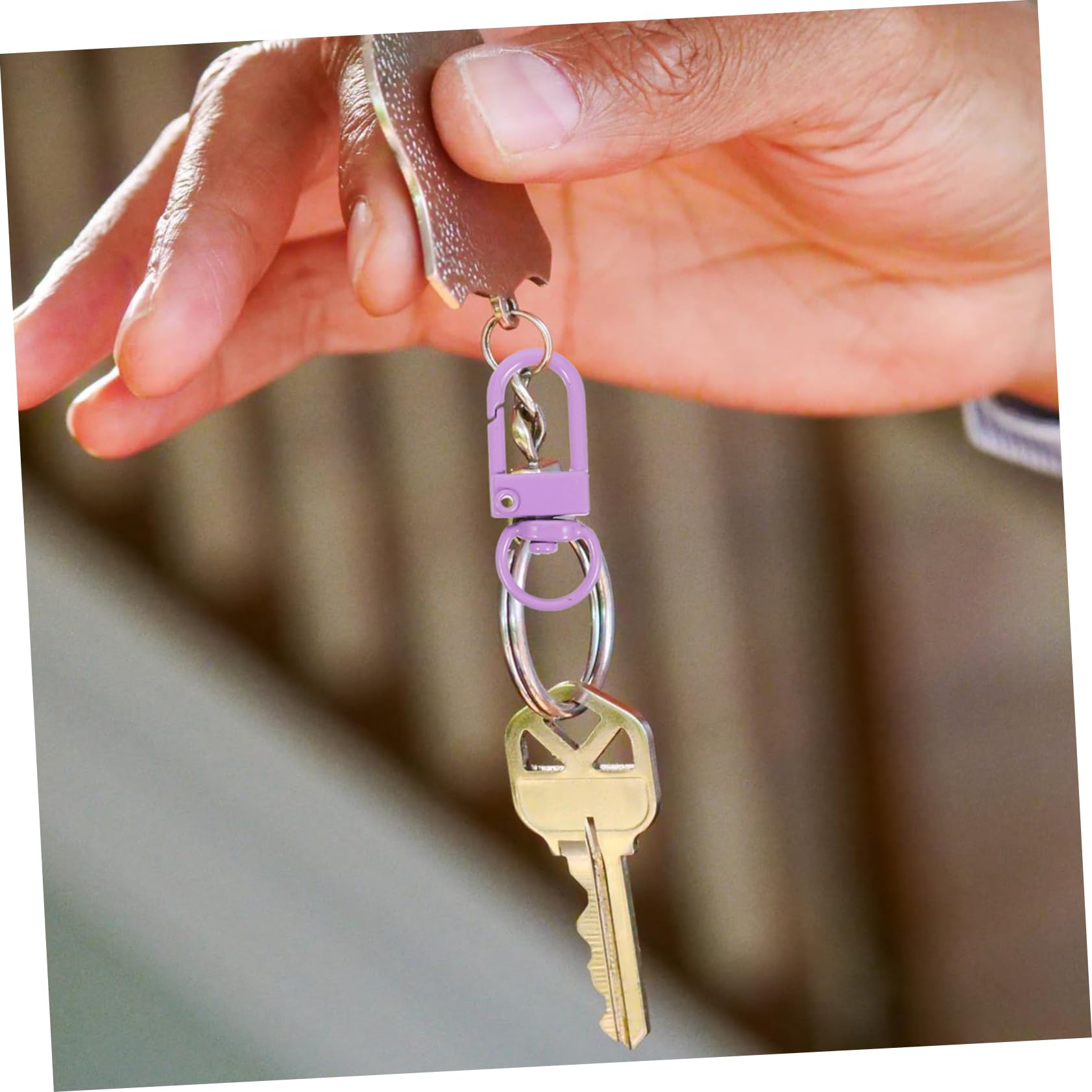 Tofficu 3 Juegos Hebilla De 8 Caracteres Portstiles Keyring Mosquetones De Cordón Con Llaveros Anillo De Etiqueta De Perro Suministros Para Bolsas Mosquetones Metálicos Aleación 50 Uds * 3