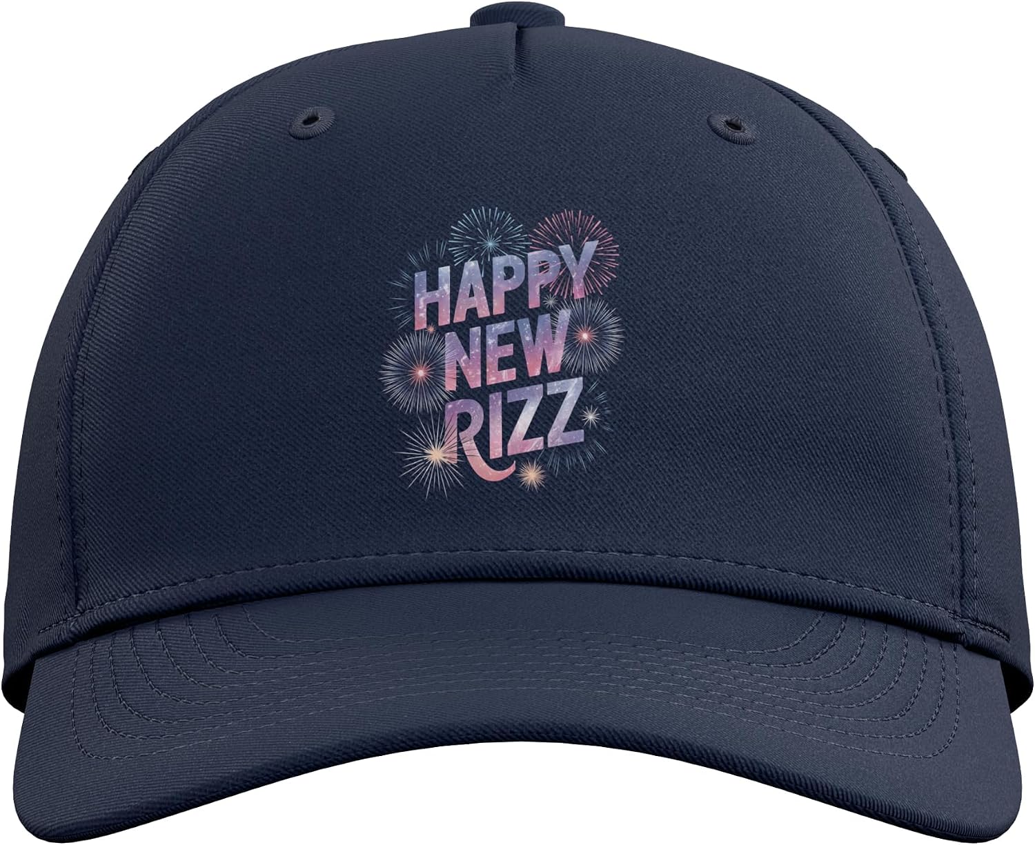 Happy New Rizz Gen Alpha Funny New Year Adjustable Baseball Hat image 2