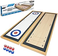 Vista 1 de GoSports Juego de Shuffleboard y Curling 2 en 1 de Mesa
