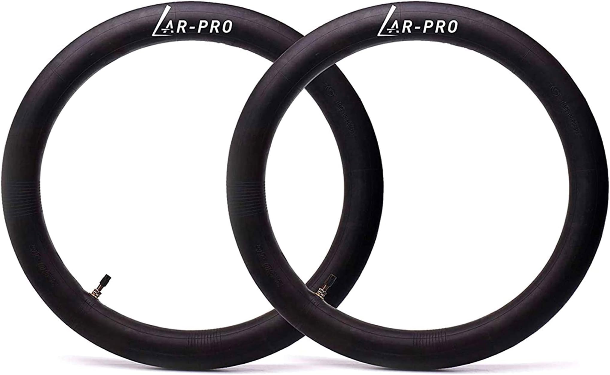 2-Pack Inner Tubes with TR4 Staight Valve Stem, Fits Motorcycle Tires - Made From Heavy Duty, Thick Premium Rubber