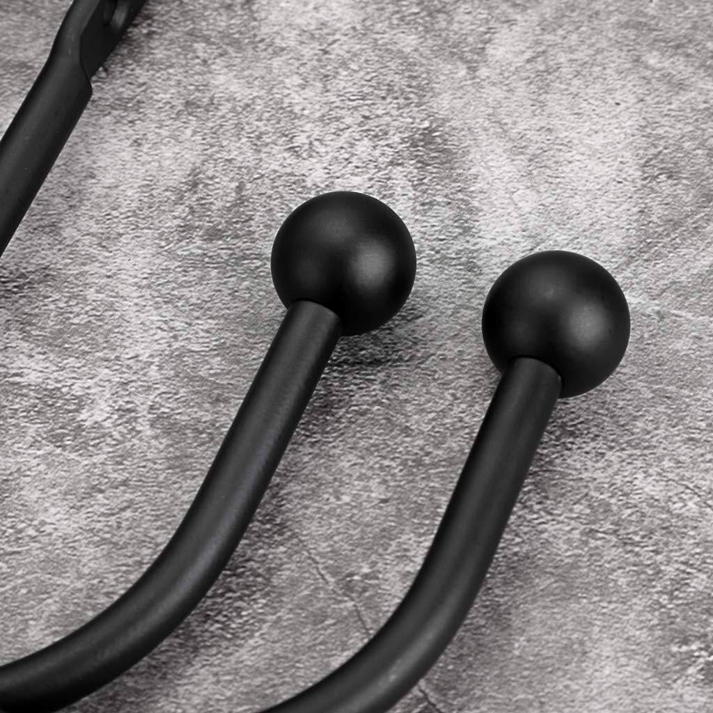 Sumnacon 2 Pcs Metal Curtain Holdbacks - Decorative Wall Mounted Drapery Tiebacks with Screws, Heavy Duty Window Treatment Holdbacks for Home Decor, Black : Home & Kitchen