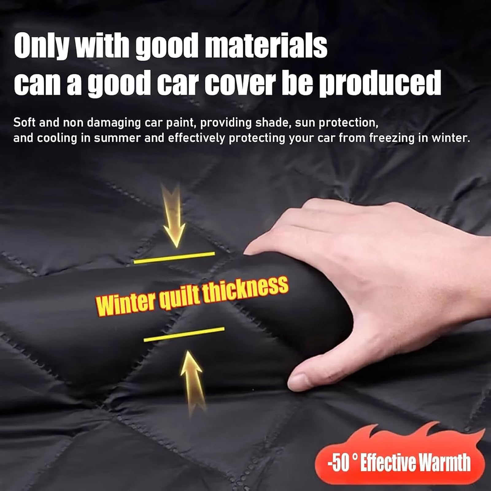 Bache Voiture Anti Grêle Epaisse pour Renault 5 E-Tech 2024-2025,Étanche Housse Voiture Exterieur Respirante Anti-Poussière Anti-UV,avec Bandes Réfléchissantes