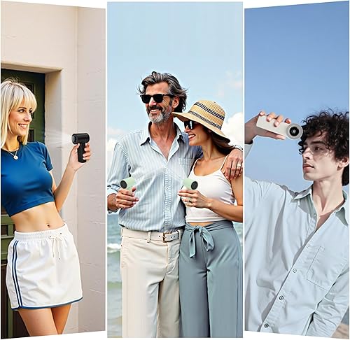 Miniatura 8 de Ventilador turbo portátil de mano, viento de 5 engranajes, pantalla LED, ventilador personal recargable por USB de 4500 mAh, tiempo de enfriamiento