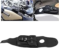 Vista 4 de Acouto Bolsa de motocicleta, bolsa de piel sintética para cubierta de combustible de motocicleta, bolsa central de consola de salpicadero, bolsa