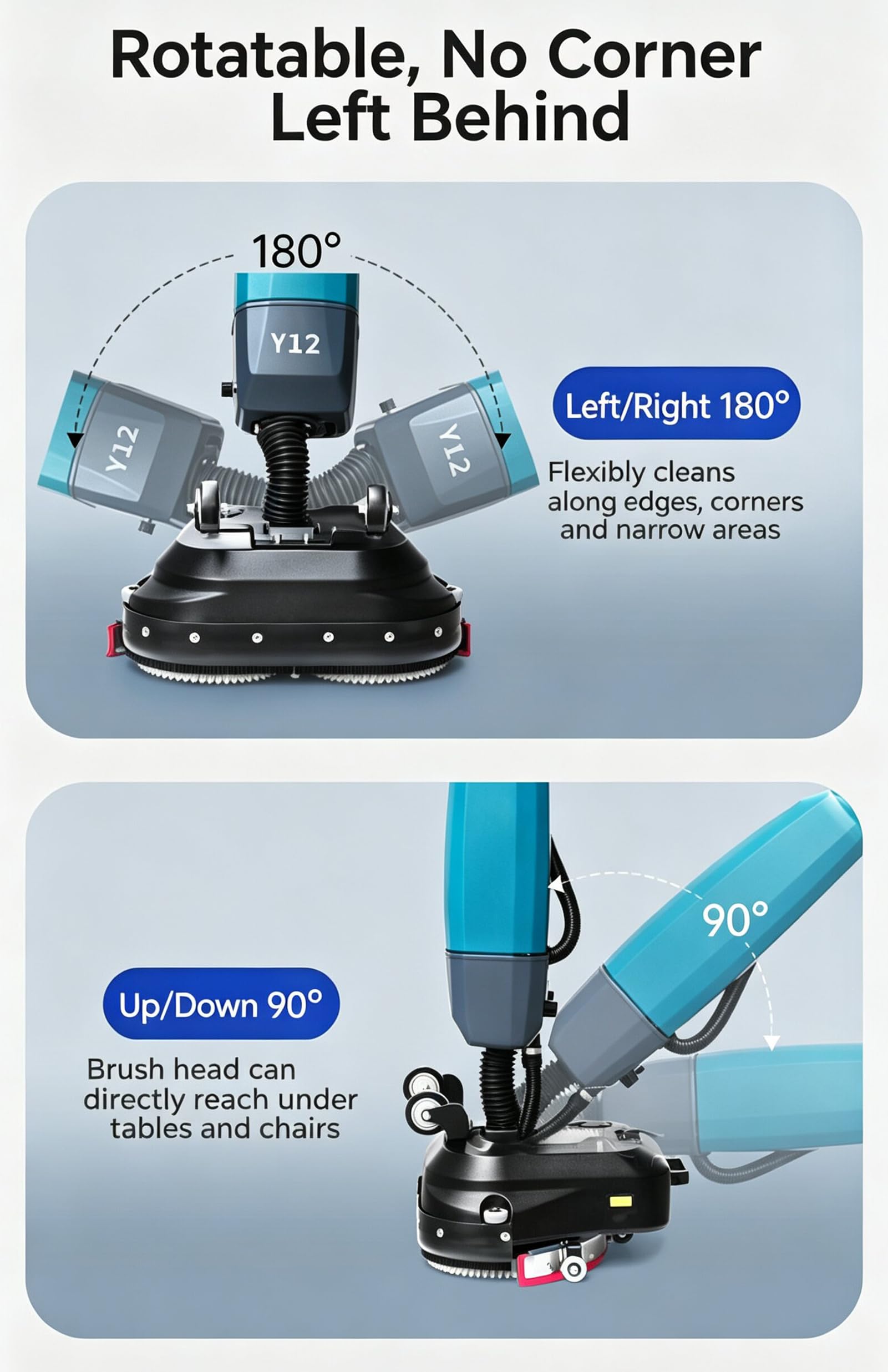 Autolaveuse Professionnelle, Largeur de Nettoyage de 50 cm