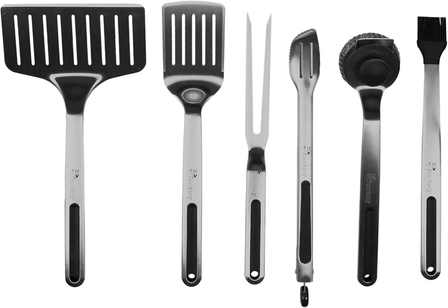 Grillhogs 6-Piece BBQ Set with Rosewood Handles