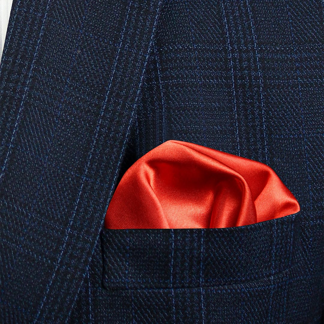 Peluche Sultry Red Cummerbund, Open Bow Tie & Pocket Square Set for Men - Image 9 thumbnail
