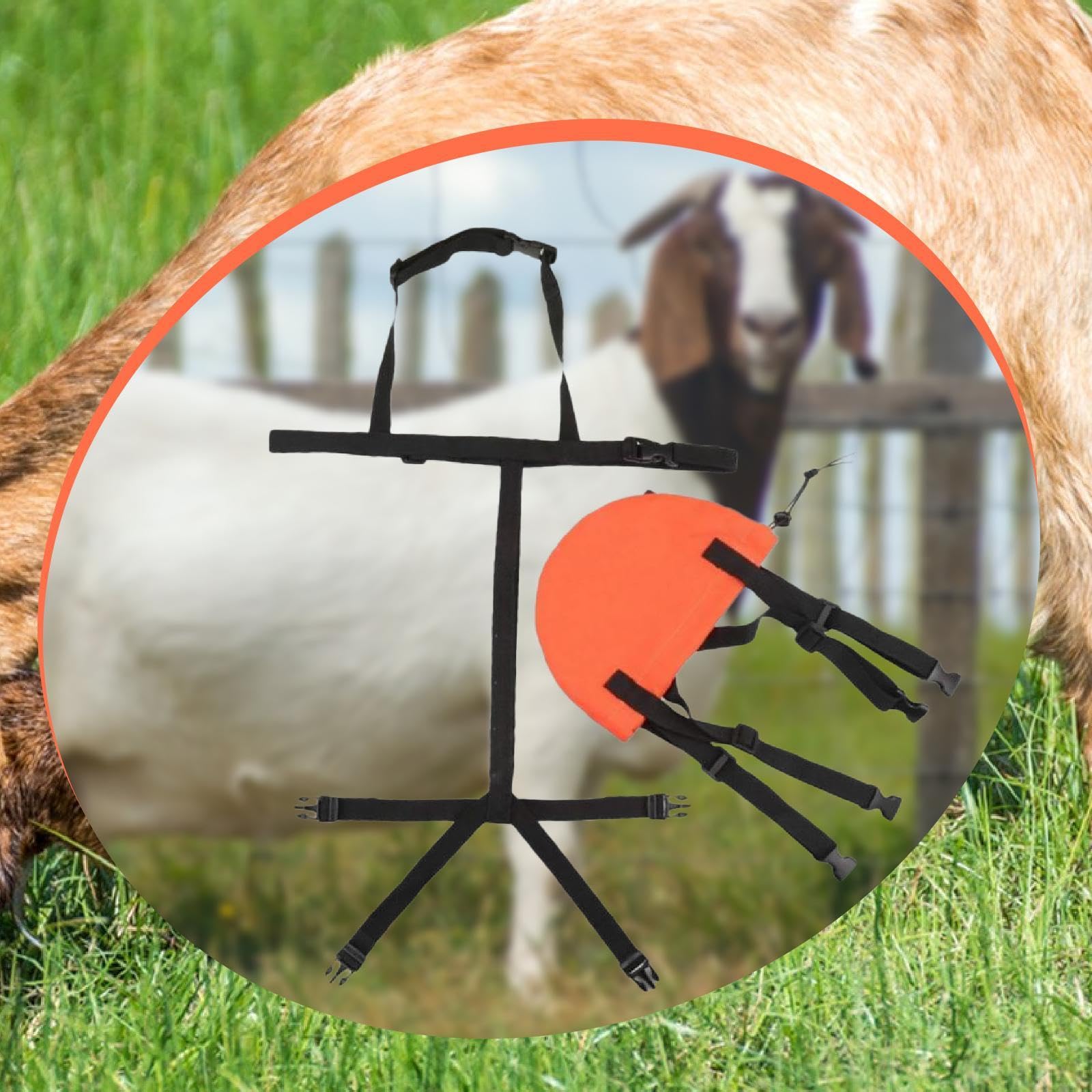 Perfeclan para Cabras, Correa de Pecho Ajustable, Suministros para Ganado, Bolsa para Sujetar Cabras