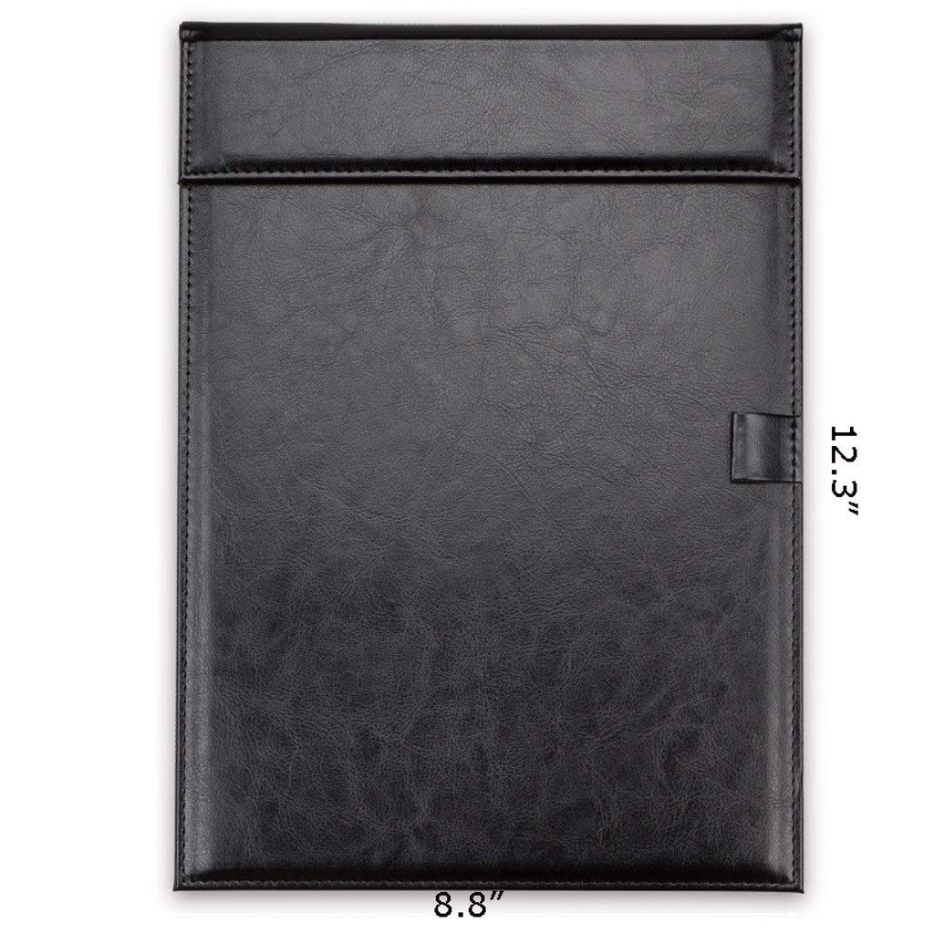 Schowek na materiały biurowe 2 X Folder A4 Folder ze schowkiem Teczka konferencyjna na notatnik prawny, organizer teczek A4 Clip Board, teczka ze sztucznej skóry Praca pisanie Składany schowek z pokry