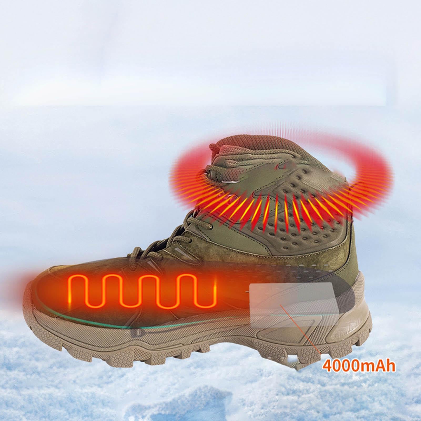 Buty grzewcze, Outdoor Camping Shoes, Foot Warmer Shoes, antypoślizgowe buty z podeszwą, buty grzewcze sterowane temperaturą, akumulatorowe buty elektryczne, ocieplana dla mężczyzn, ocieplana dla