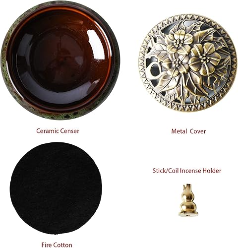 Vista 56 de Cerámica de la decoración casera de incienso palitos o conos quemador de porcelana incienso titular Jesper Rojo