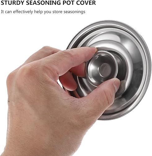 Miniatura 3 de DOITOOL Tapa para olla de leche de acero inoxidable, tapa universal de 3.9 pulgadas para ollas pequeñas, mini tapas reutilizables con asa en anillo