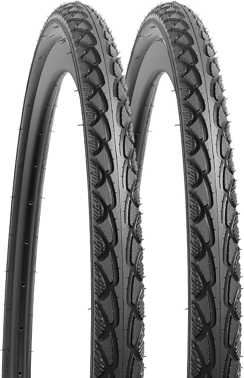YUNSCM 700x40C/40-622 Road Bike Tires 700C Compatible with 700x38C 700x39C 700 x 40C 700x41C 700x42C Road/City/Gravel Bike Bicycle Tires-2 PCS(Y-910)