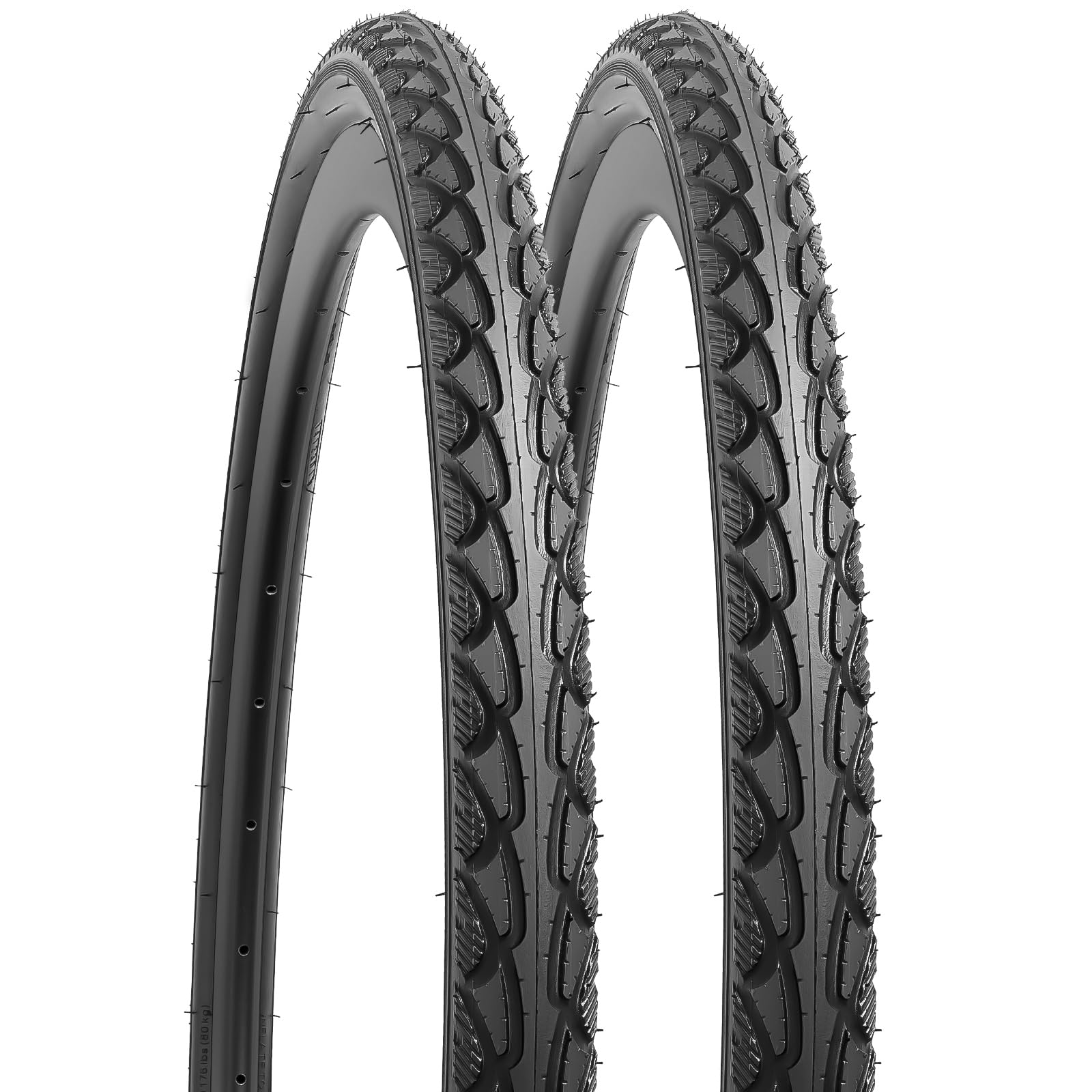 YunSCM 2Pcs Foldable 700C Bike Tyres 700x40C Tires 40-622 Compatible with 700x38C 700x40C 700x42C Road bikes, city bikes Bicycle Bike Tyre — image 1