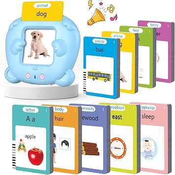 510 Words Talking Flash Cards Early Learning Toys for 3 4 5 Year Old Boys