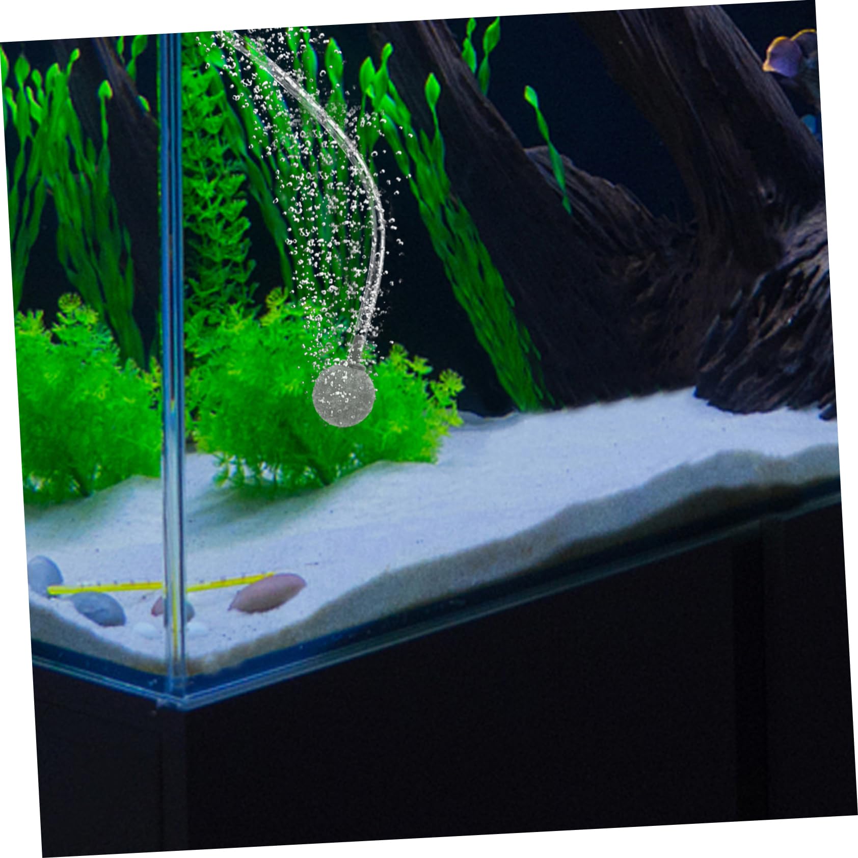 FRCOLOR 10piezas Piedras Difusoras De Aire Redondas para Acuario Oxigenador para Peceras y Acuarios Domésticos Creando Burbujas para Peceras