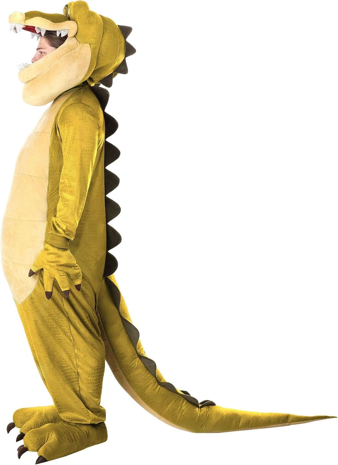 Disney's Princess and the Frog Louis Costume for Adults | Alligator Jumpsuit with Headpiece