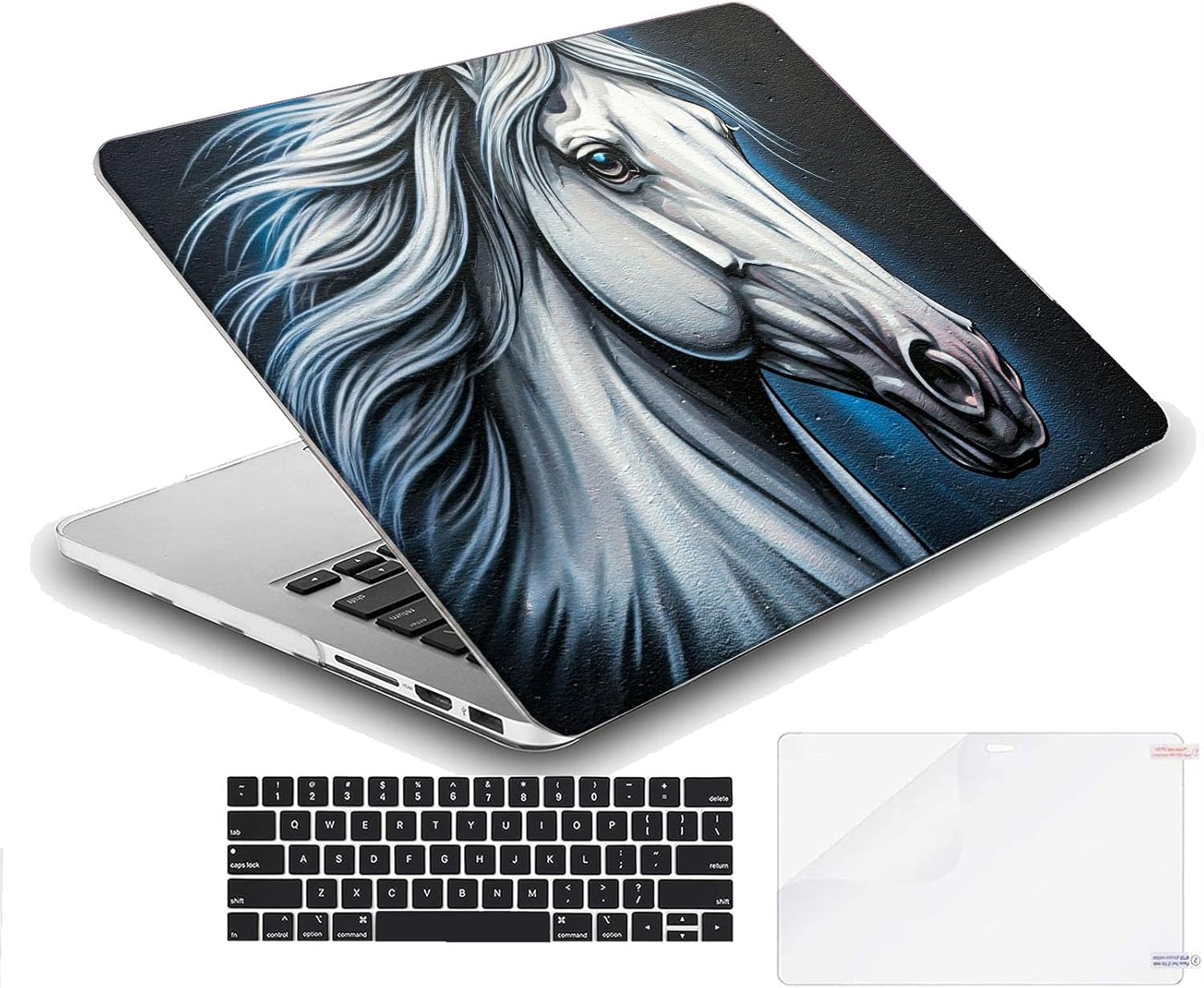 Compatible with MacBook Neo 13-inch, Hard Shell Case with Keyboard Cover and Screen Protector (A3404 A18 Pro chip, 2026 Release) - Horse MC22800