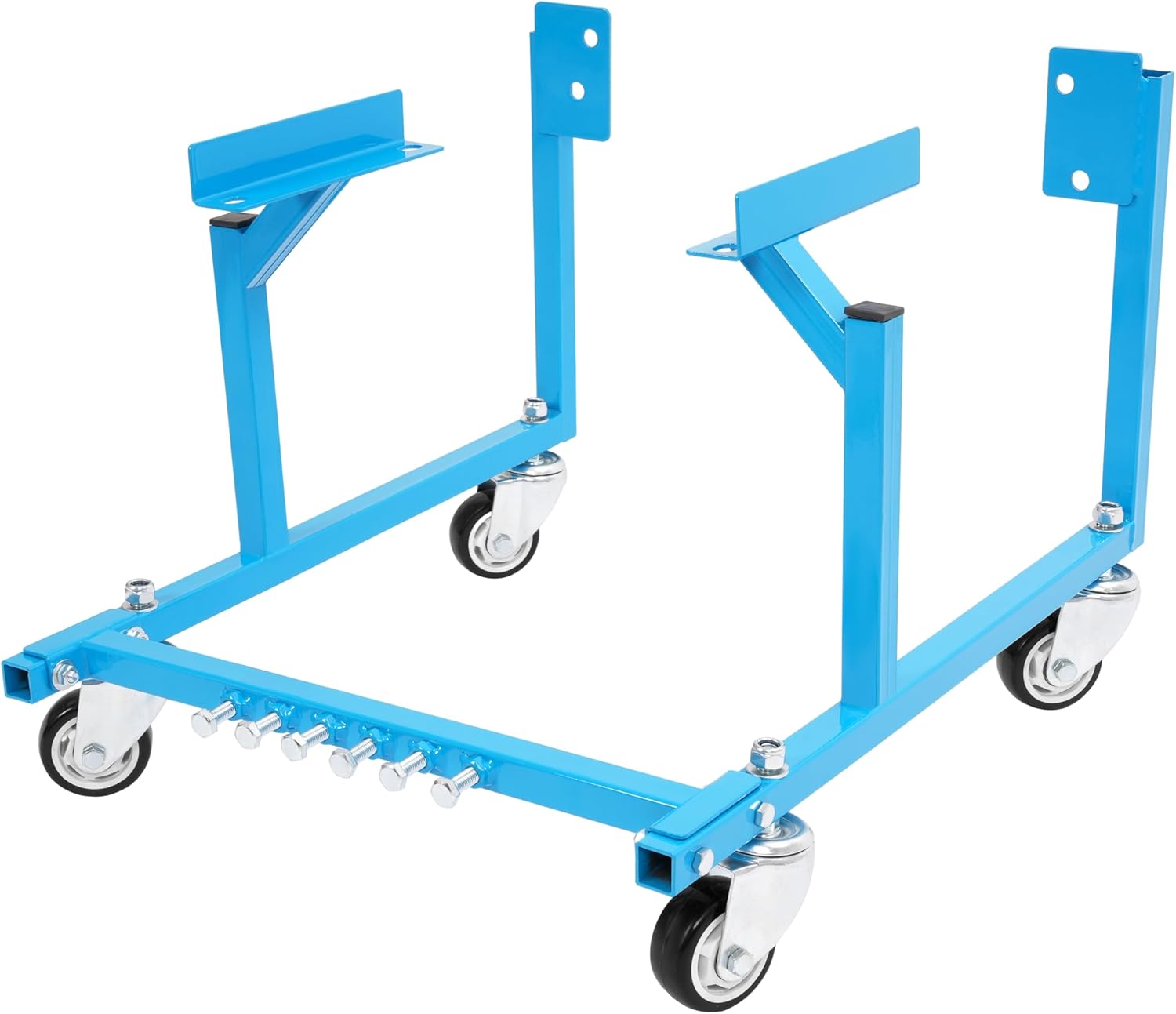 HECASA Engine Cradle Stand Compatible with Ford Small Block w/Wheels Easy Movement 1000 Pounds Capacity Steel Powder Coated Light Blue
