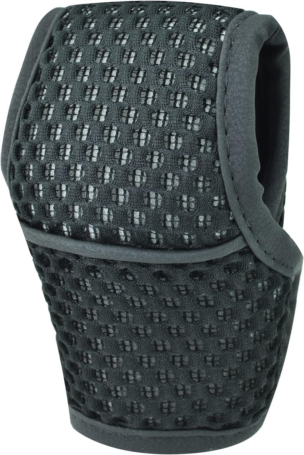 BashinengGear Shift Knob Cover Hook and Loop Style Car Lever Stick Shifter Head Protector Interior Decor Accessories Fit Most Transmissions (Black)