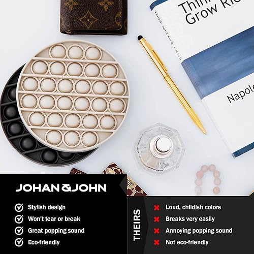 Miniatura 5 de Paquete de 4 juguetes para ansiedad Pop It – Pop It fuerte en ambos lados – Juguete de reventar burbujas robusto y firme – Juguete para ansiedad