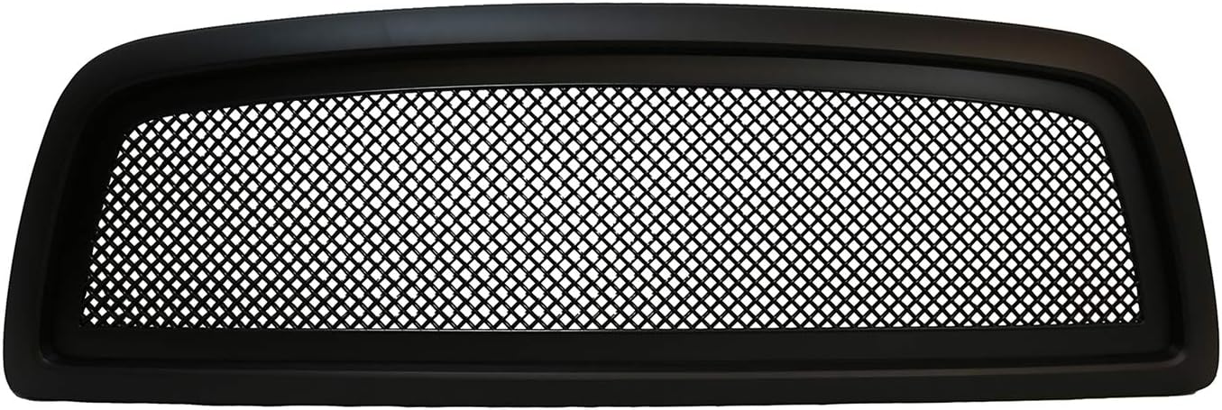 Paragon Front Grille for 2009-12 Dodge Ram 1500 - Matte Black Grill Grilles with Mesh