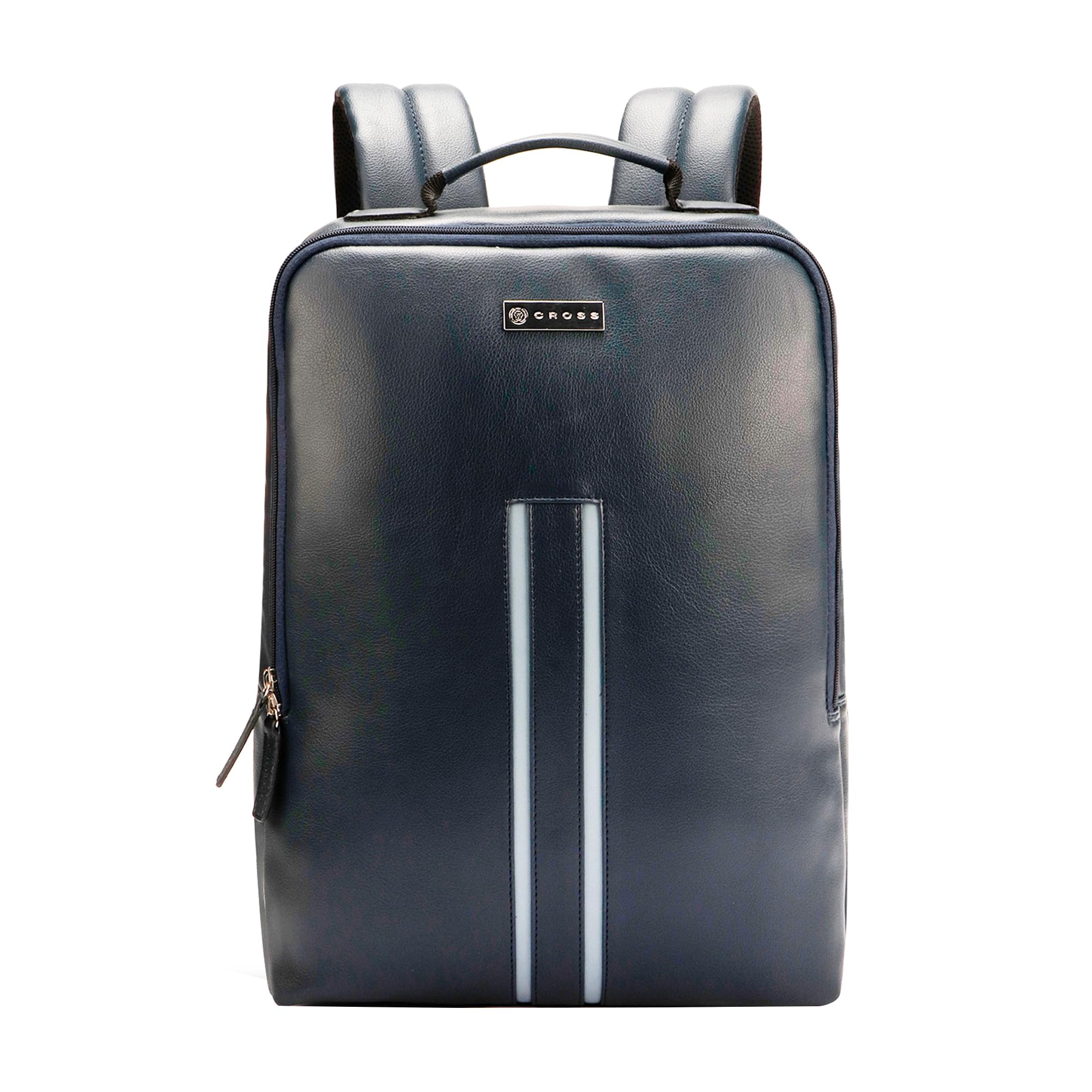 Leather Laptop Backpack for Men & Women | 15 inch College Bag for Boys & Girls | Lightweight Office Backpack with Splash-Proof Design & Adjustable Padded Straps-image-21
