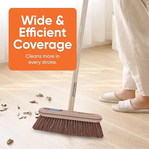 Miniatura 8 de Cabezal de recarga para cocina y hogar  Escoba doméstica resistente para barrer fácilmente el polvo y pisos y esquinas (pelo de caballo)