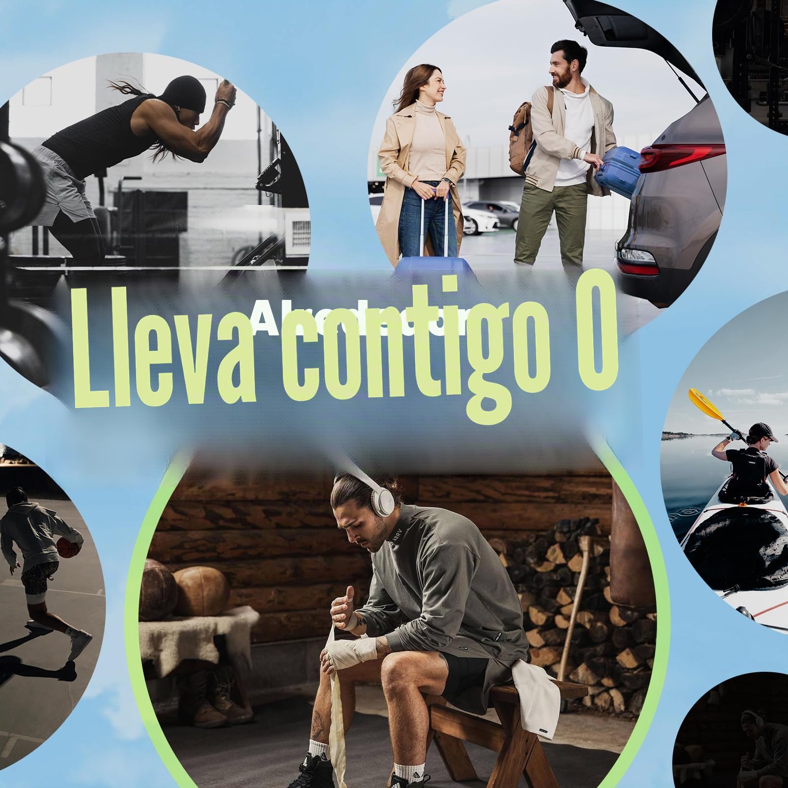 Bolsa de Deporte Gimnasio Viaje con Compartimento