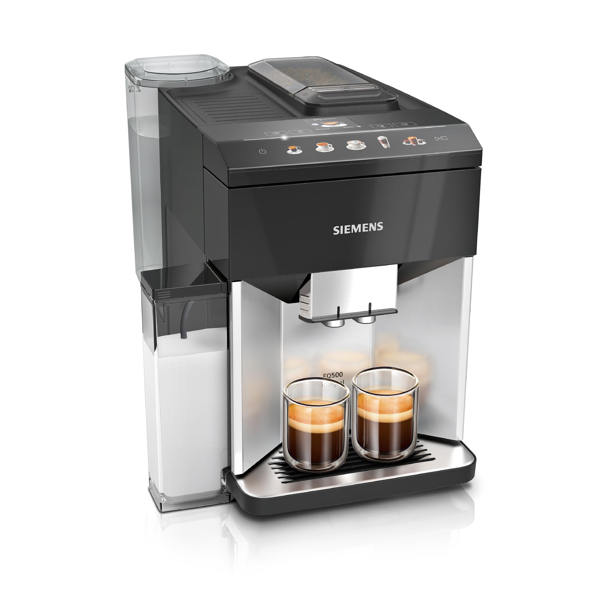 SIEMENS EQ500, machine à café tout automatique, aromaDouble Shot, double tasse