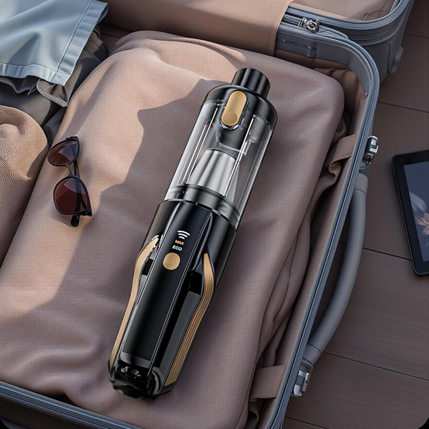 High Suction Portable Auto Vacuum 18000PA Charging Compact ABS for Pet Hair Vehicle Home Use USB Rechargeable Car Vacuum