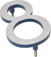 Vista 156 de Montague Metal Products Número de casa moderno de 6 pulgadas, número de casa flotante, fácil de instalar (0, cobre antiguo)