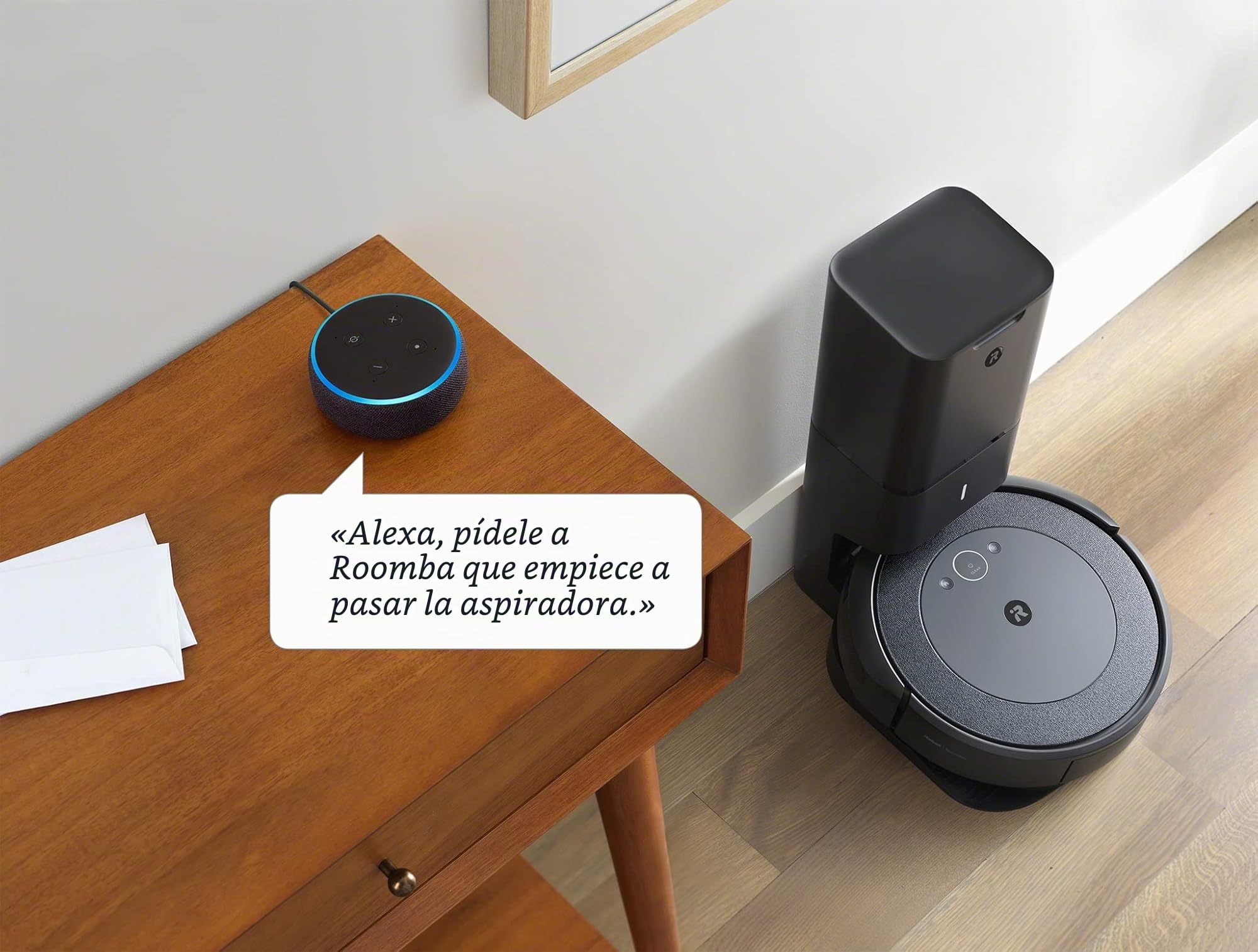 iRobot Robot Aspirador Roomba i3+ - Autovaciado automático de Suciedad - Ideal para Mascotas - Sugerencias Personalizadas - Compatible con tu Asistente de Voz y tecnología de Coordinación Imprint