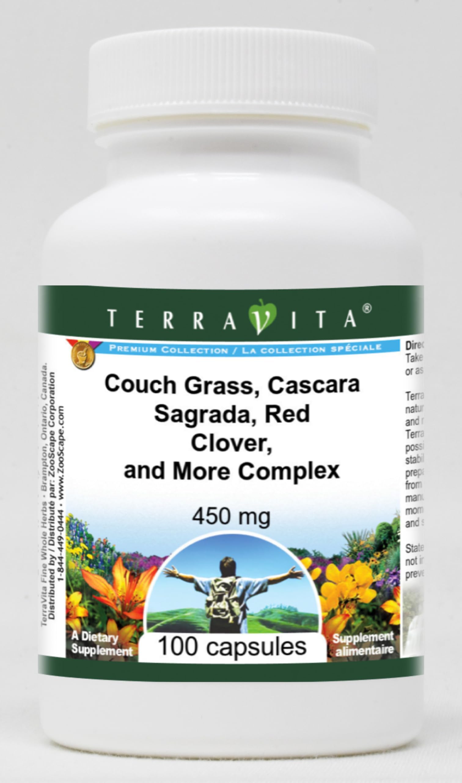 Couch Grass, Cascara Sagrada, Red Clover, and More Complex - 450 mg (100 Capsules, ZIN: 512543) - 3 Pack