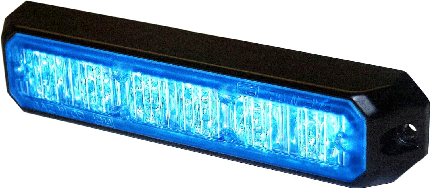 HELLA H22890001 MS6 Mini LED Lighthead, 12/24 VDC, 5 Flashing Patterns, Amber
