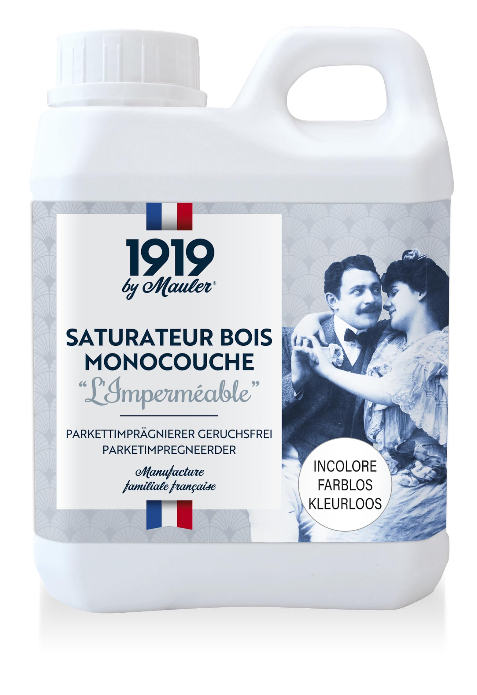 MAULER - Saturateur bois Monocouche - L'Imperméable Mat Chêne Clair 1L | Effet déperlant, protection UV, tache - Entretien facile - Terrasse & Bardage - Manufacture Mauler depuis 1919