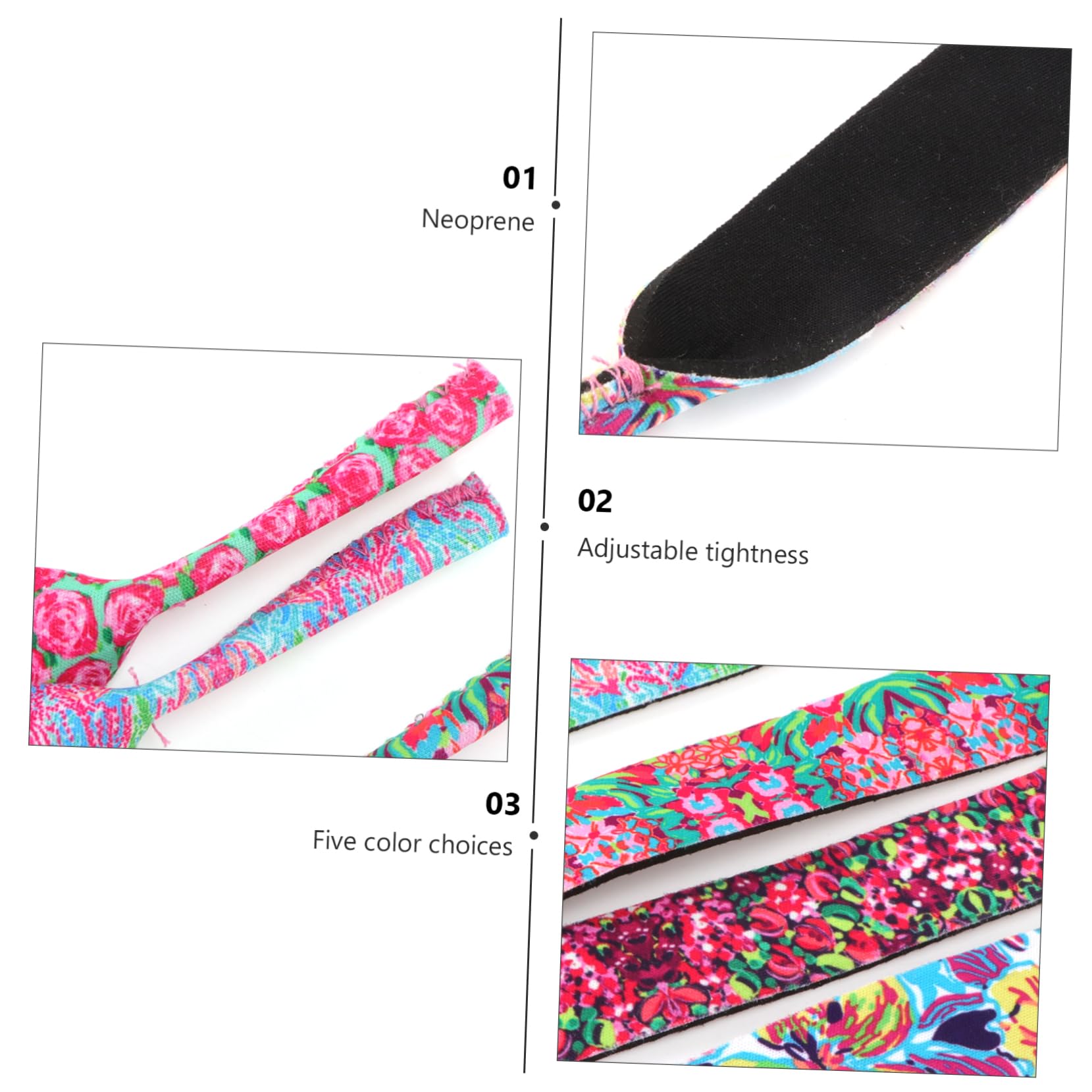 Healvian Cinturini Per Occhiali Neoprene Antiscivolo E Traspirante E Attività Resistente