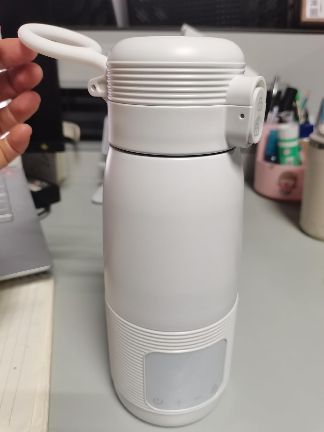 LED Heated Travel Mug, Heated Coffee Mug Travel self