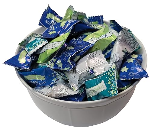 Miniatura 2 de Bar Mitzvah Peppermints 100 unidades envueltas para cumpleaños de niño, ceremonia religiosa judía