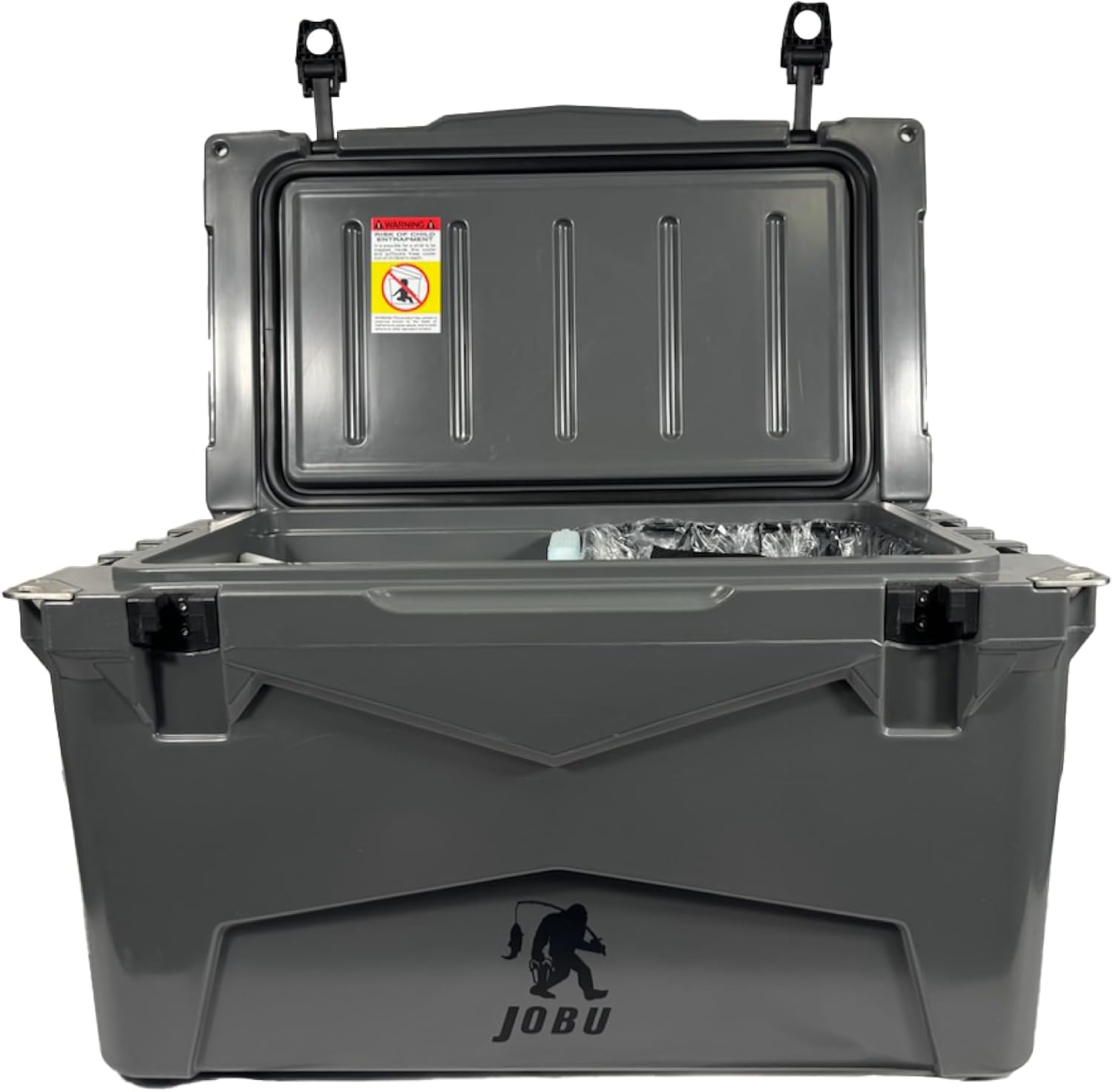 Jobu Cooler 45QT - Rotomolded Rolling Outdoor Picnic Cooler (Charcoal)