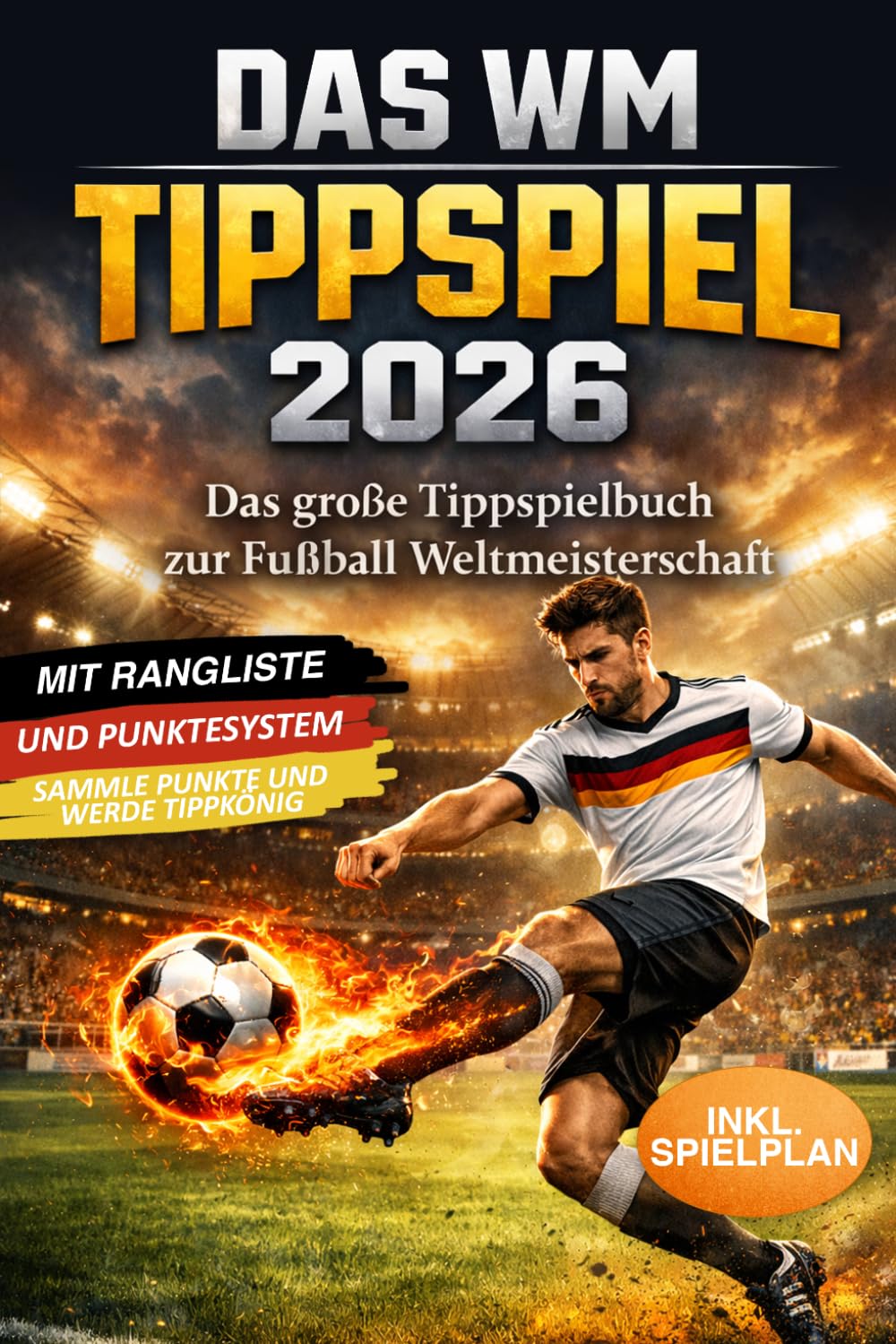 Das WM Tippspiel 2026: Das große Tippspielbuch zur Fußball Weltmeisterschaft - Wer wird Tippkönig? - Das perfekte Fußballbuch für Freunde, Familie & Büro - Mit Spielplan, Rangliste und Punkten