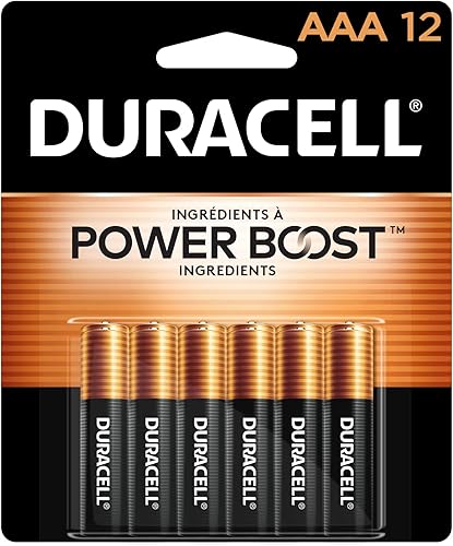 Duracell - Pilas alcalinas Coppertop Aaa - 12 unidades - Batería triple a de larga duración para el hogar y la empresa